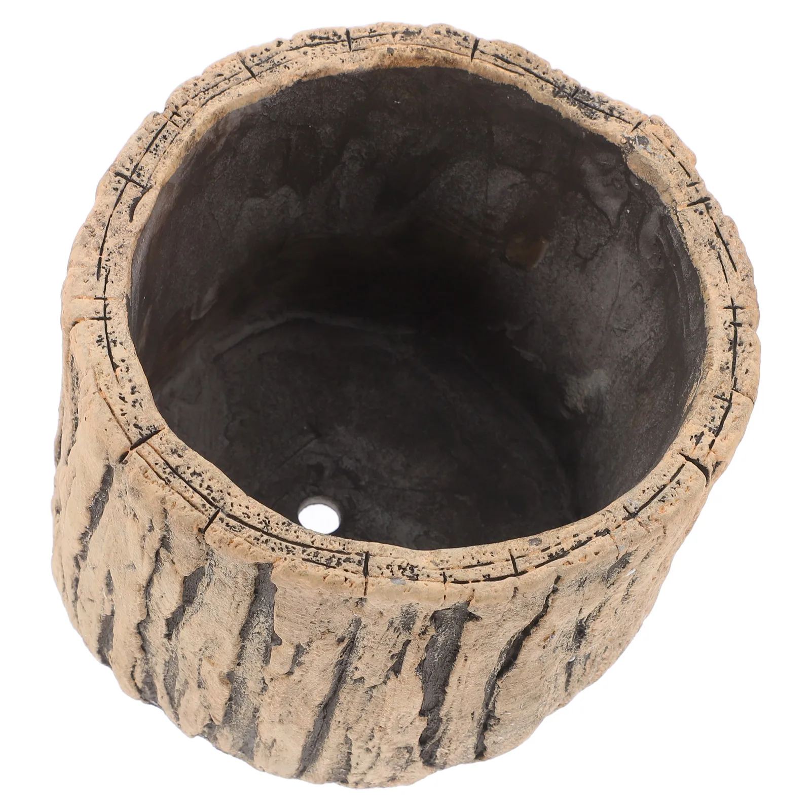 حامل نباتات من الخشب الصناعي بتصميم دائري لزراعة الأسمنت للخضراوات والأعشاب والحديقة والمكتب والشرفة والحاوية المزخرفة