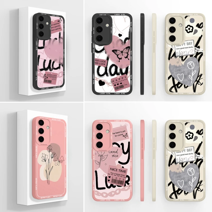 Shockproof Phone Case For Samsung S25 FE 5G Mix Label Pattern Silicone Cover Screen Protector Anti Slip Premium Protection Cases