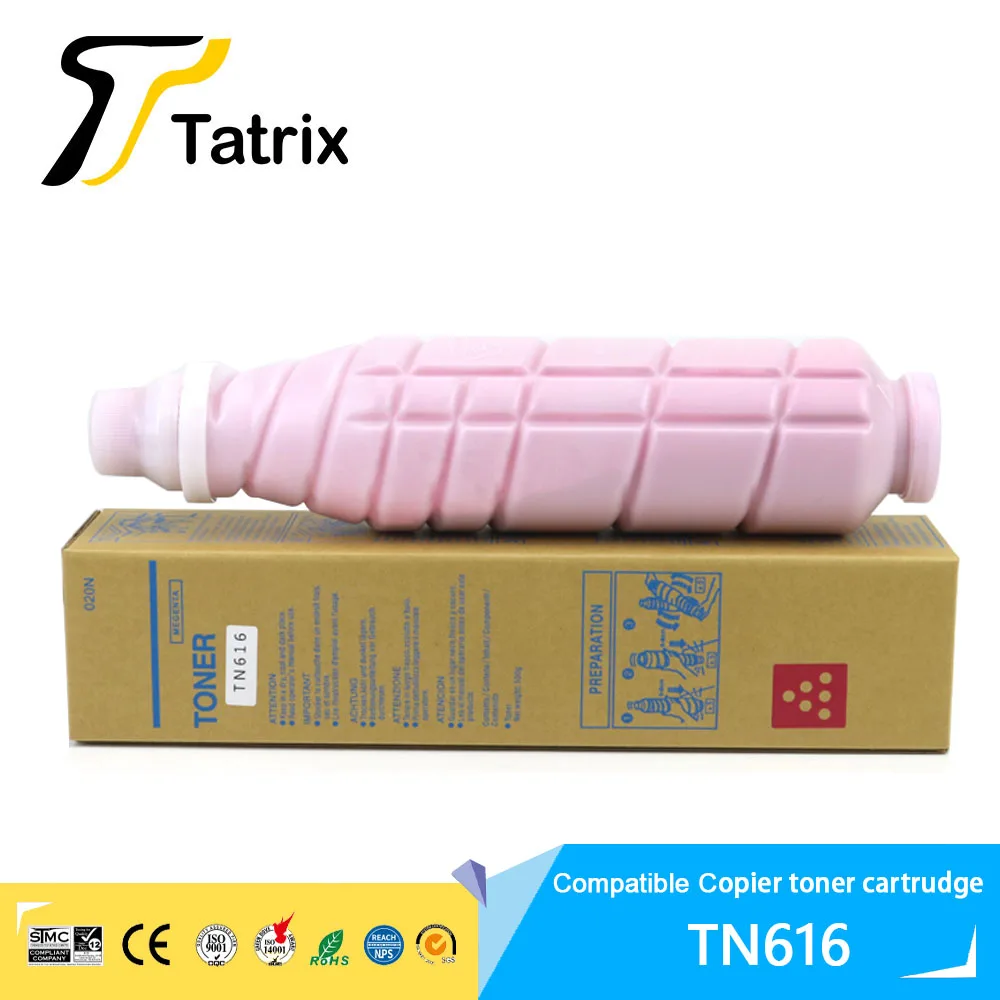 Tatrix tn616 tn-616 Compatible copier toner cartridge for Konica Minolta Bizhub Press C6000 C7000 For Bizhub PRO C5500 C6500P