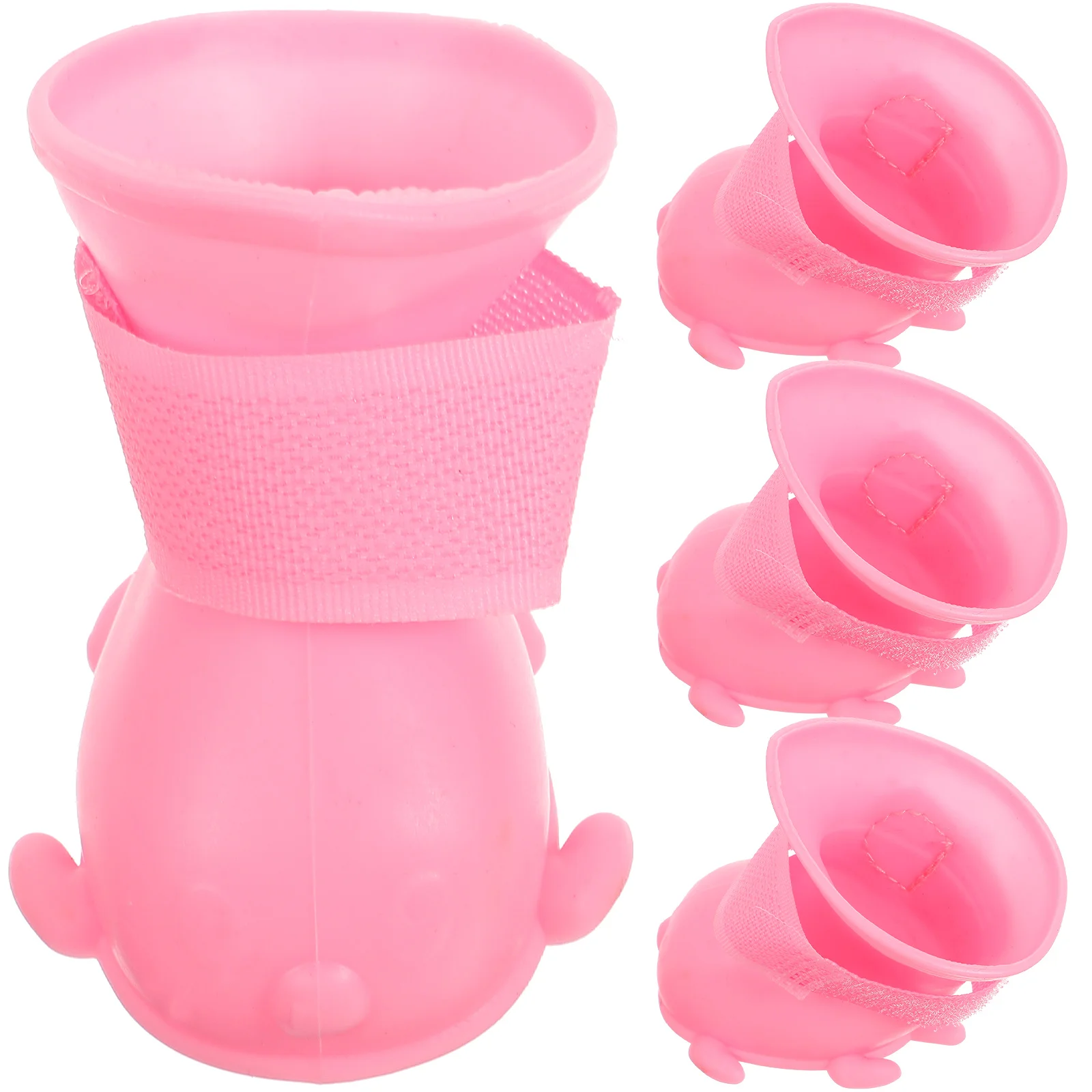 

Waterproof Dog Rain Boots Pink Small Dogs Winter Cat Shoes Snow Booties Puppy Travel AntiSlip Warm Outdoor dog for winter