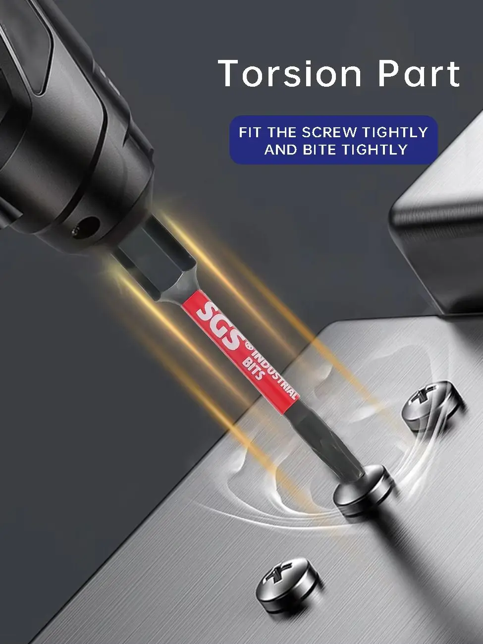 5/13/31-teiliges Anti-Diebstahl-Torx-Tt-Schraubendreher-Bit-Set, 25 mm + 50 mm, doppelte Länge, S2-Stahl mit magnetischer Drehmomentdämpfung, rostbeständig, rutschfest, schlagfest, spezielles Zubehör für elektrische Bohrmaschinen – Detail 7