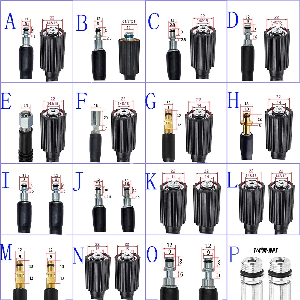 16 Adapter Waschmaschine Verlängerung Schlauch Kabel Hochdruckreiniger Wasser Rohr Wasser Rohr Hochdruck Auto Waschen Schlauch Auto Reinigung