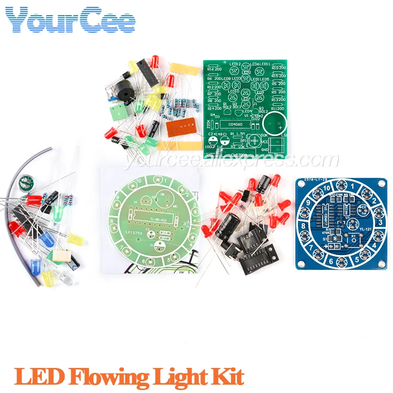 Zestaw DIY Lampka Marzeń CD4060, Elektroniczny Zestaw Zabaw, Prezent Urodzinowy, Lampion Muzyczny CD4017, Zestaw Sterowany Głosem, Szczęśliwy Zestaw Obrotowy