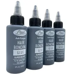 1 Bottle 2 Oz 60 ml Lanell Black Hair Weaving Bond Anti-fungus Hair Bonding Glue