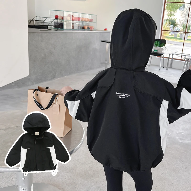 

Fashion Kids Spring Autumn Jacket Child Windbreak Ages 2-11Year Baby Girl Casual Coat Tween Girl Classical Korean Style Outwear
