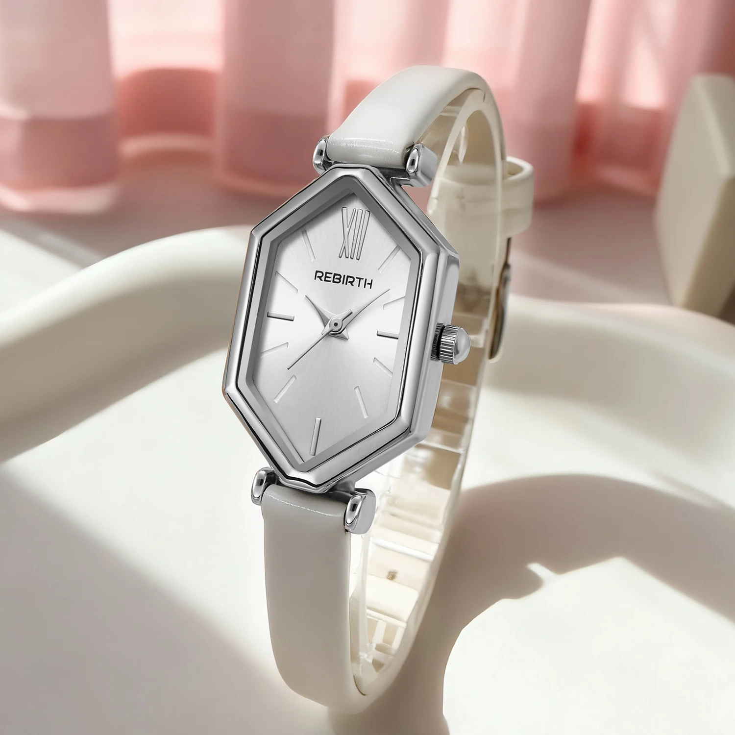 Relógio de quartzo com cinto casual, moderno, simples e versátil