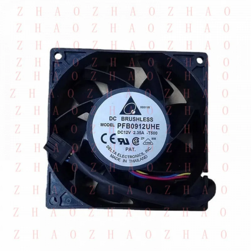 L+ for  Delta PFB0912UHE DC12V 2.35A 9CM 2-Wire Case Violence High Airflow Cooling Fan
