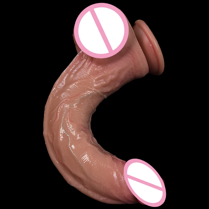 Soft Liquid Silicone Lifelike Dildo G-spot Design Unisex Adult Toy Durable  Comfortable and Pleasurable Intimate Lifelike Design