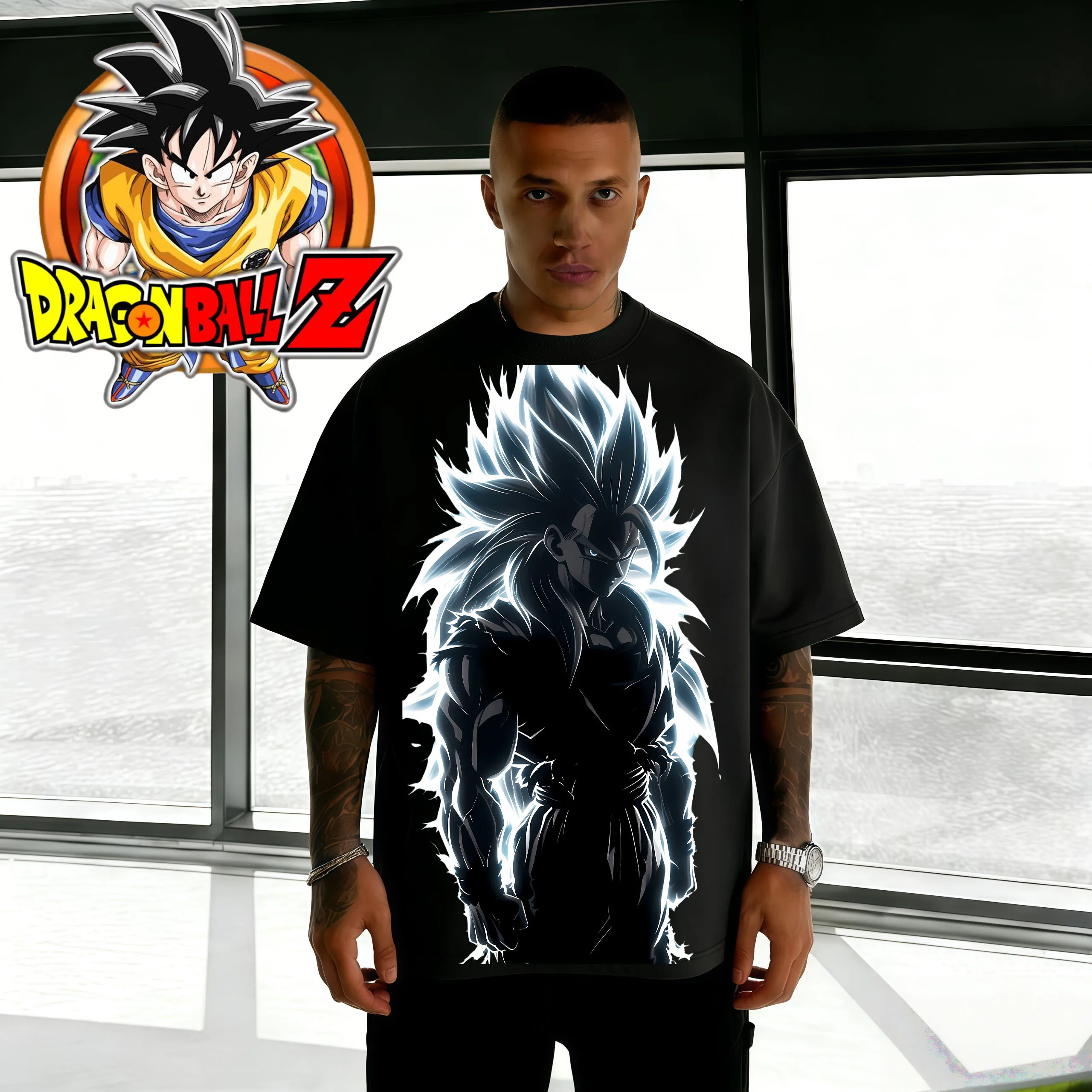 camiseta-oversized-dragon-ball-saiyan-3-goku-verao-2026-de-alta-qualidade-100-algodao-com-estampa-grafica-retro-de-raios-para-adultos-e-criancas