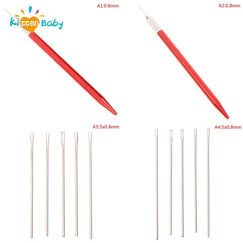 2 Sizes Doll Hair Reroot Needle Kit Repaint Dolls Head Reborn Hair Rooting Tools Wig Making Supplies Accessories Set