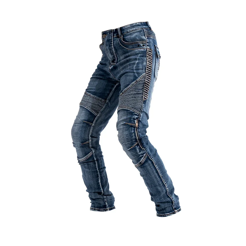 KEMIMOTO Motorcycle Jeans Biker Reinforced Protection Lining Pants Include Armor Denim Motorcycle Pants Men Black Blue Trousers