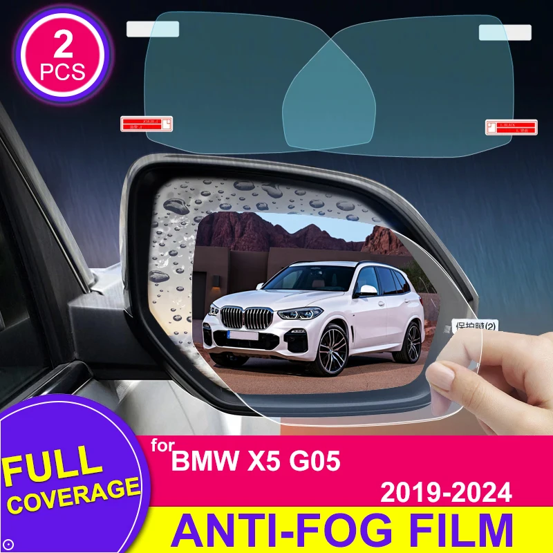 

Full Cover Rearview Mirror Film For BMW X5 G05 2019-2024 2020 2021 2022 HD Anti-Fog Rainproof Mirror Sticker Auto Accessories
