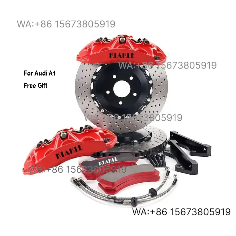 For Wmwmnu KLAKLE ANG6 Aluminum 7075 6 Pot Front Brake Caliper Kit 380x34mm New Disc GT86 Innova Hiace 85 Percent