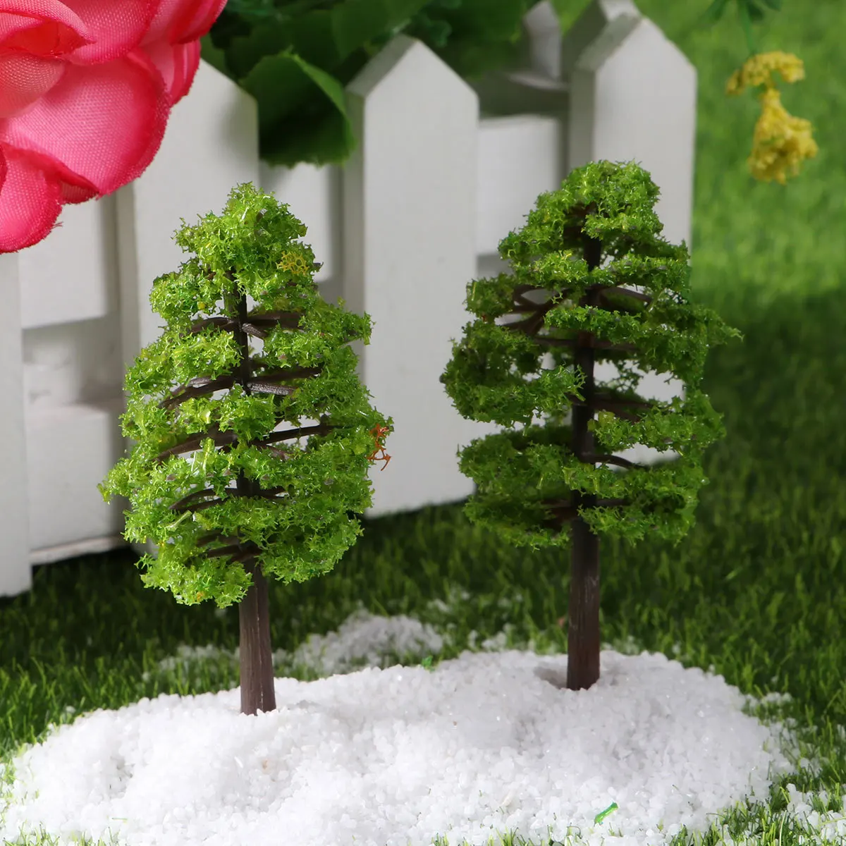 

10pcs Simulation Tree Mini Trees For Terrarium Micro Landscape Garden Decorations Diy Landscaping Accessories Incense Tree
