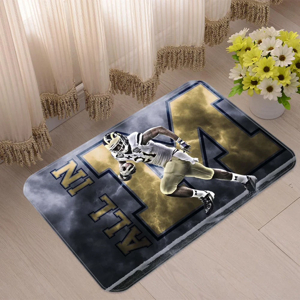 Welcome Offers MichiganS WolverineS Rug for Bedroom Mats Front Door Mat Entrance Outdoor Custom Bathroom Carpet Room Rugs Home