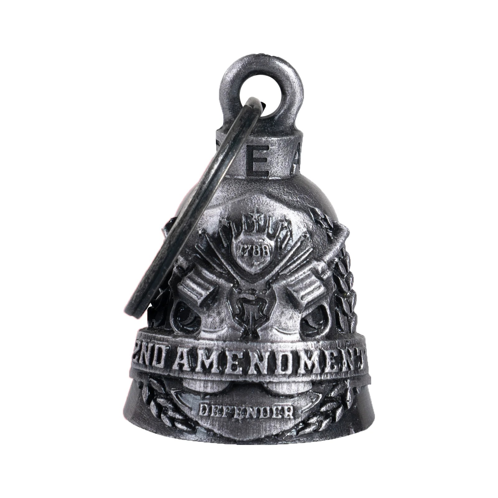 

2-я поправка Defender Мотоциклетный колокольчик Guardian Angel Drive Away Gremlin, байкерский колокольчик для мужчин и женщин, езда на удачу, подарок на удачу