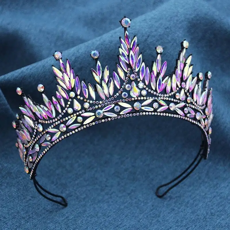 Gorgeous Baroque Women Crown For Bridal Wedding Headwear Diadem Hair Jewelry Prom Pageant Tiaras And Crowns Jewelry Bride
