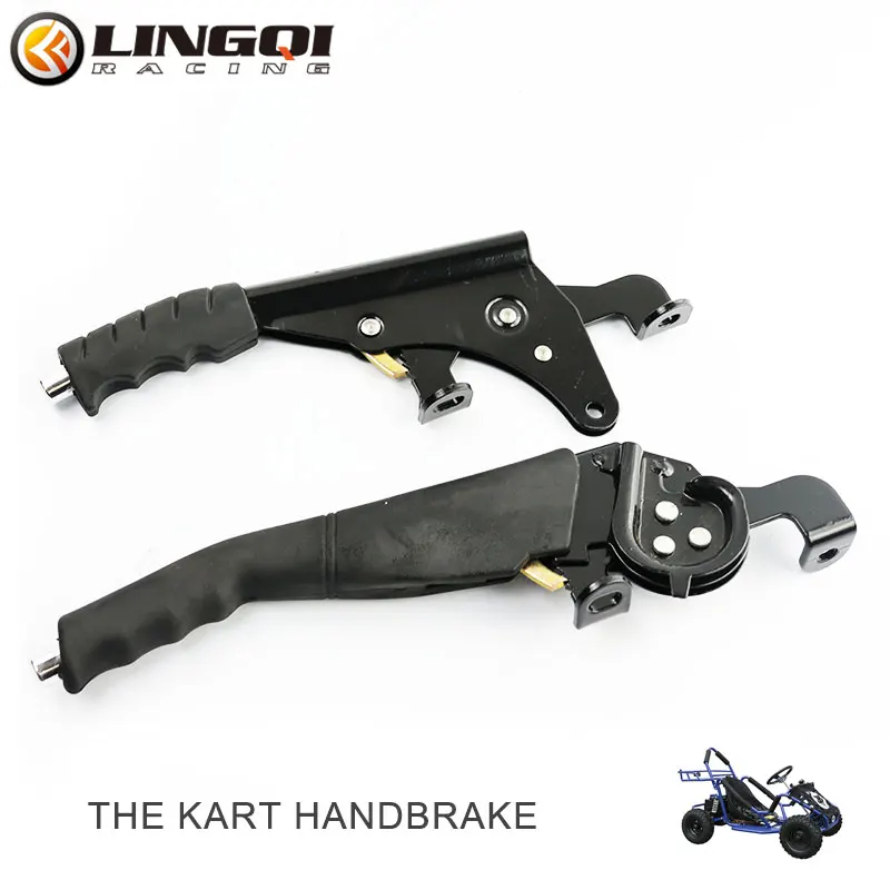 LINGQI Electric Tricycle Parts Handbrake Lever Go Kart Steering Wheel Hand Brake Set For Karting ATV Off Road Motorcycle