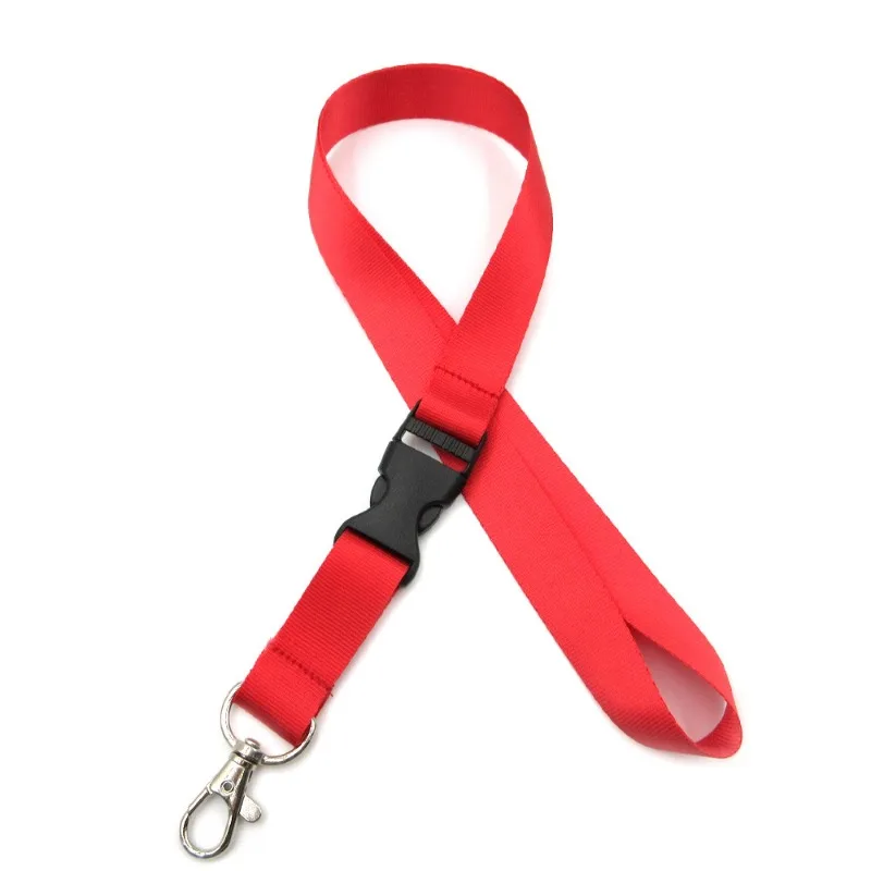 100 STKS Gratis Aangepaste Lanyard Aangepast Patroon/LOGO Hals Hangend Touw Kleurrijke Afdrukken DIY Bandjes 2 CM Breedte