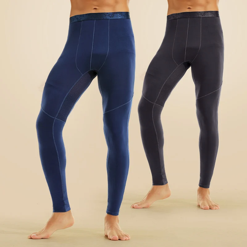5PCSMen's thermal underwear, men's thin long Johns, men's mesh breathable thermal pants, men's no-wear underpants, youth legging