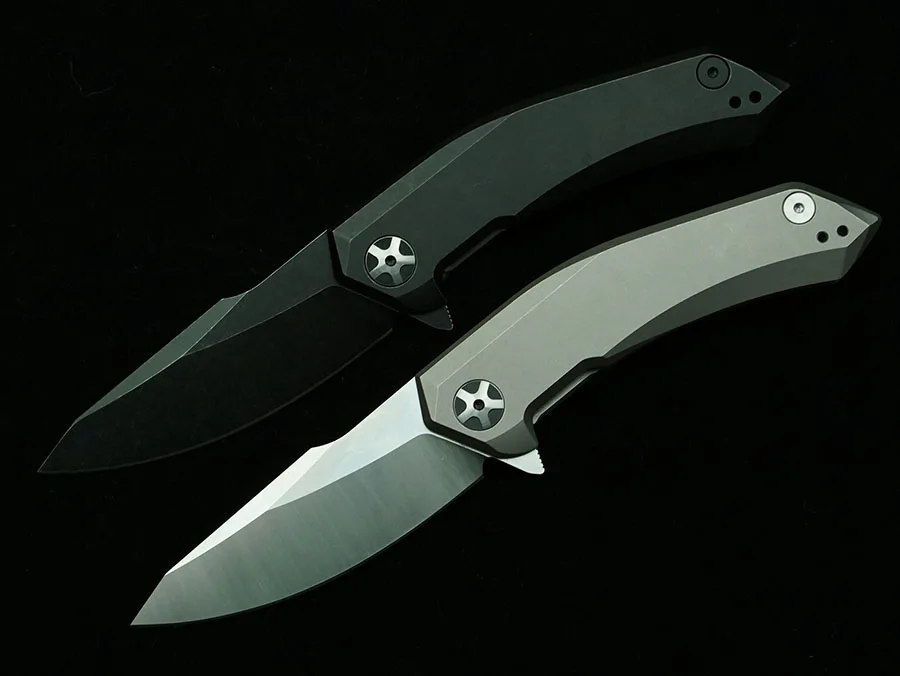 LEMIFSHE 0095/0095BW S35VN Blade Titanium Alloy Handle Folding Knife Outdoor Camping Hunting Kitchen Survival Pocket EDC Tool