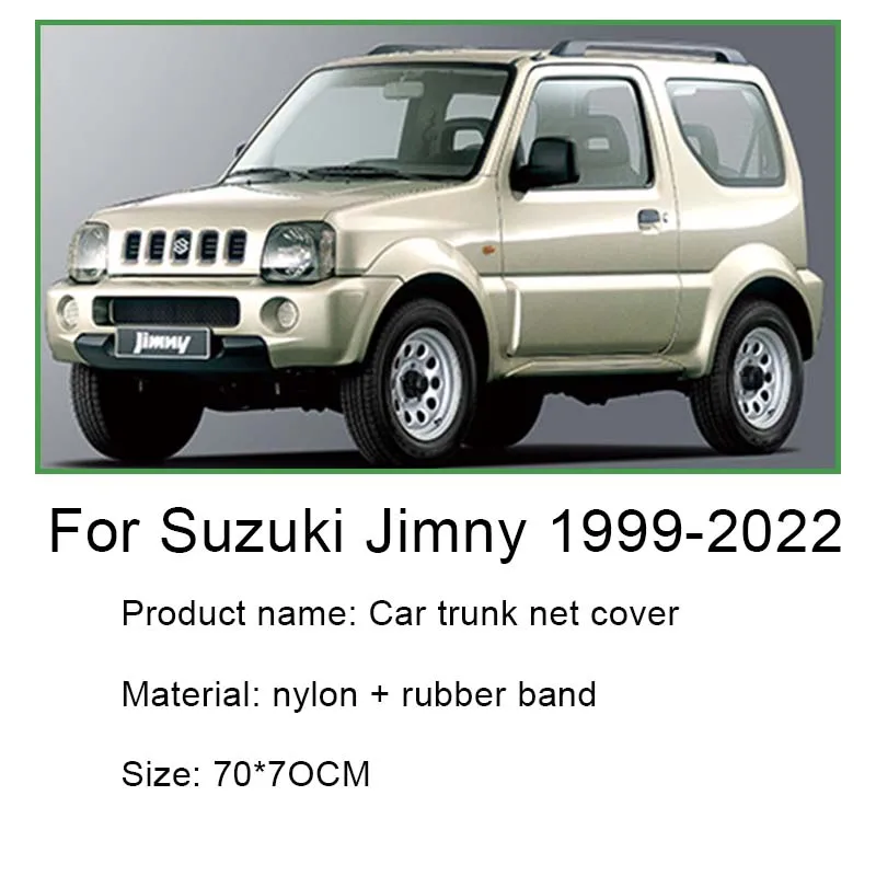 Car Trunk Net for Suzuki Jimny JB74 JB23 JB33 JB43 1999-2023 2022 2021 2020 Nylon Cargo Mesh Net Luggage Elastic Car Accessories