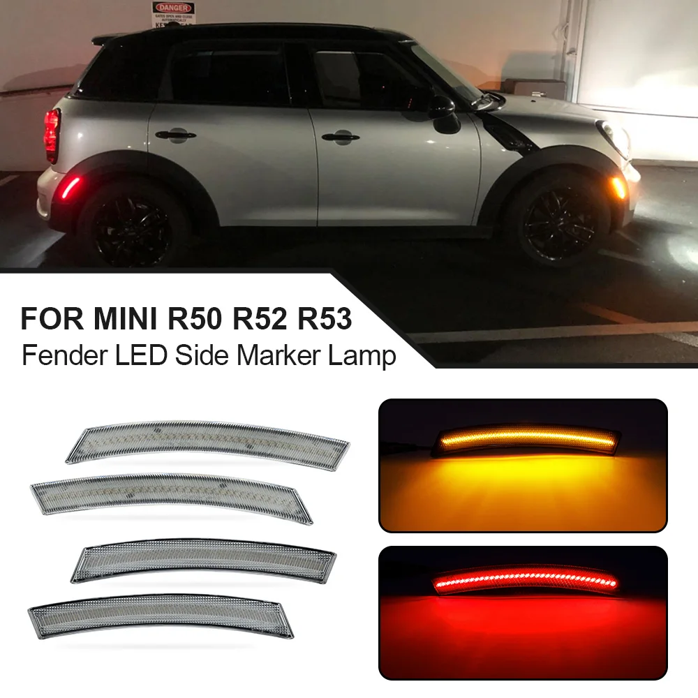 

Rear/Front LED Fender Side Marker Light For Mini Cooper R50 R53 Hatchback 2002-2006 R52 Convertible 2004-2008 Turn Signal Lamp