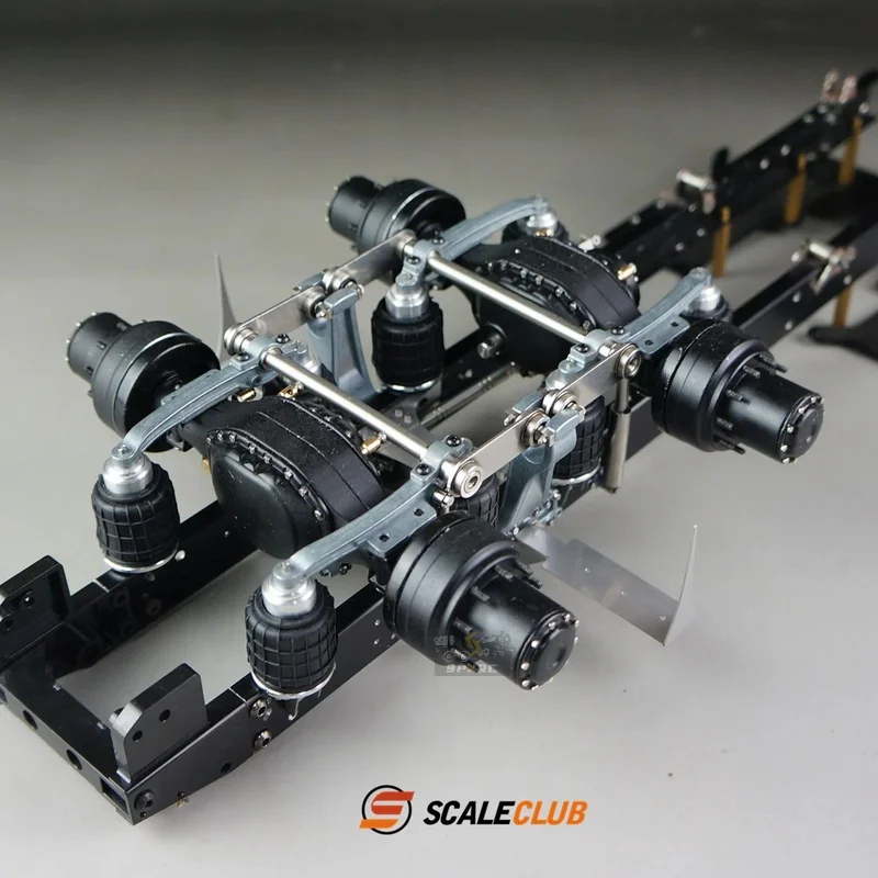 Scaleclub1/14 Truck Single Bracket 8 Airbag Rear Suspension System For Tamiya  Scania 770S MAN Benz Volvo RC Trailer Tipper Car