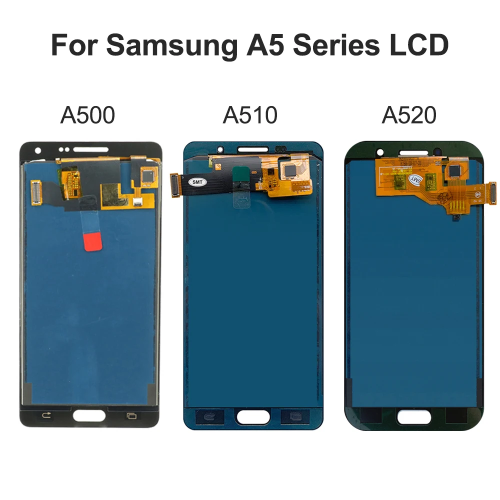 Tested For Samsung A5 2015 2016 2017 For A500 A510 A520 LCD Display Touch Screen Digitizer Assembly Replacement