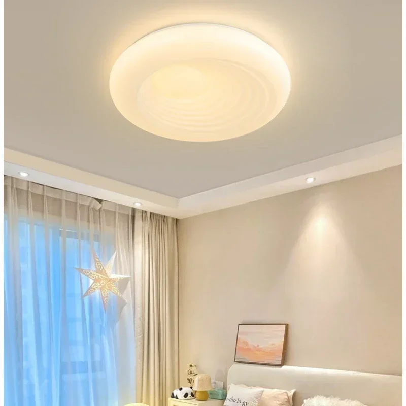 Full Spectrum LED Ceiling Lights Simple Modern Intelligent Cloud Chandeliers Nordic Cream Household Children's Living Room Lamp