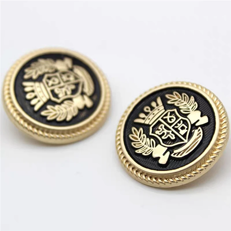 Hot Selling Metal Buttons for Clothing Sewing Supplies and Accessories Hand-stitched Coat Jacket Buttons 20mm Clothes Buttons