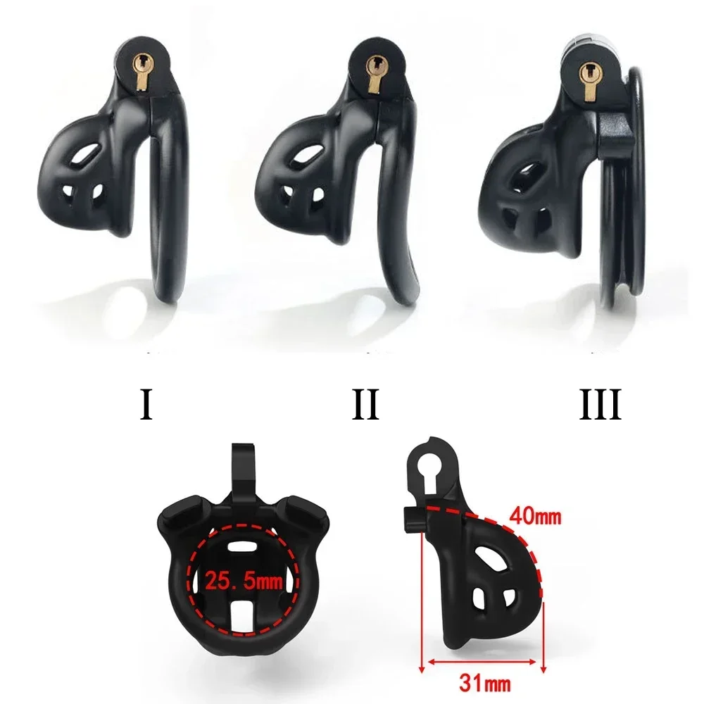 NEW Chastity Cage Dull Polish Cock Cage Penis Erotic Lock Sex Toy for Couple Men 4 Sex Ring Penis Bondage Cuckold Super Small view 4