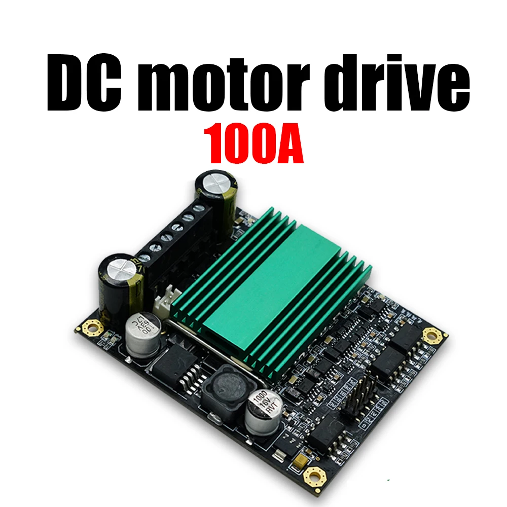 

DC 12V~48V 100A High Power Dual Channel DC Motor Drive Module Board Optocoupler Isolation H-bridge Governor Speed Control 24v