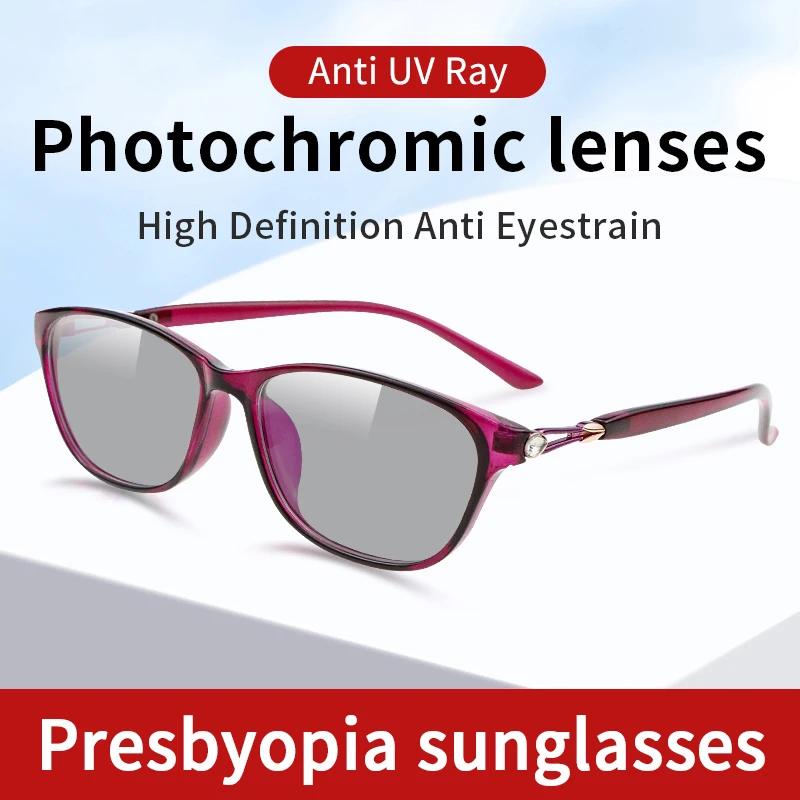 

Photochromic Reading Glasses Women, Magnifying Presbyopic Eyeglasses, Diopters: +0.5+0.75+1+1.25+1.5+1.75+2+2.25+2.5+2.75+3+3.5