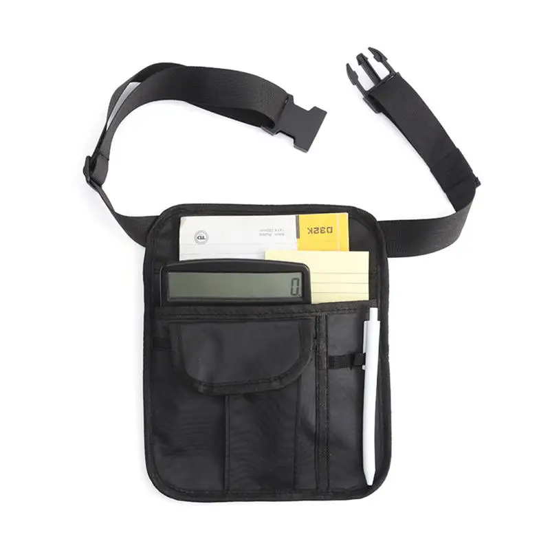 Restaurant Waiter Waist Money Pouch Bag Restaurant Apron Bag with Adjustable Belt Check Holder Tool Waist Bag For Bars Cafes