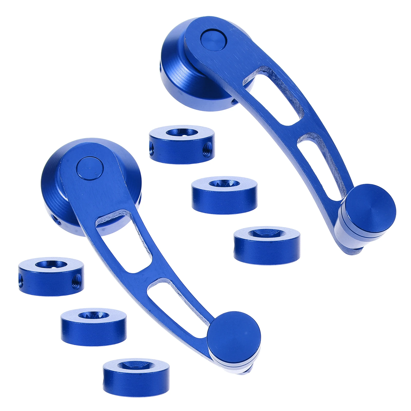 

Car Window Handle Aluminum Alloy Accessories Square Crank Levers Auto Blue Winder