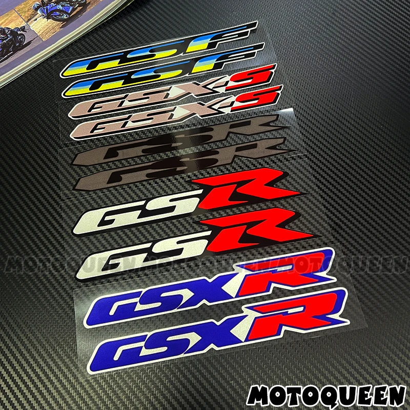 For GSXS GSF GSR 600 750 400 GSX250R Sticker Motorcycle Decals Fuel Tank Pad Side Fairing Reflective Vinyl Stickers Racing Decal