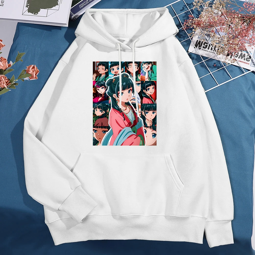 New Fashion Women Men Hoodies Anime The Apothecary Diaries Maomao Print Hooded Sweatshirt Autumn Leisure Sports Pullover