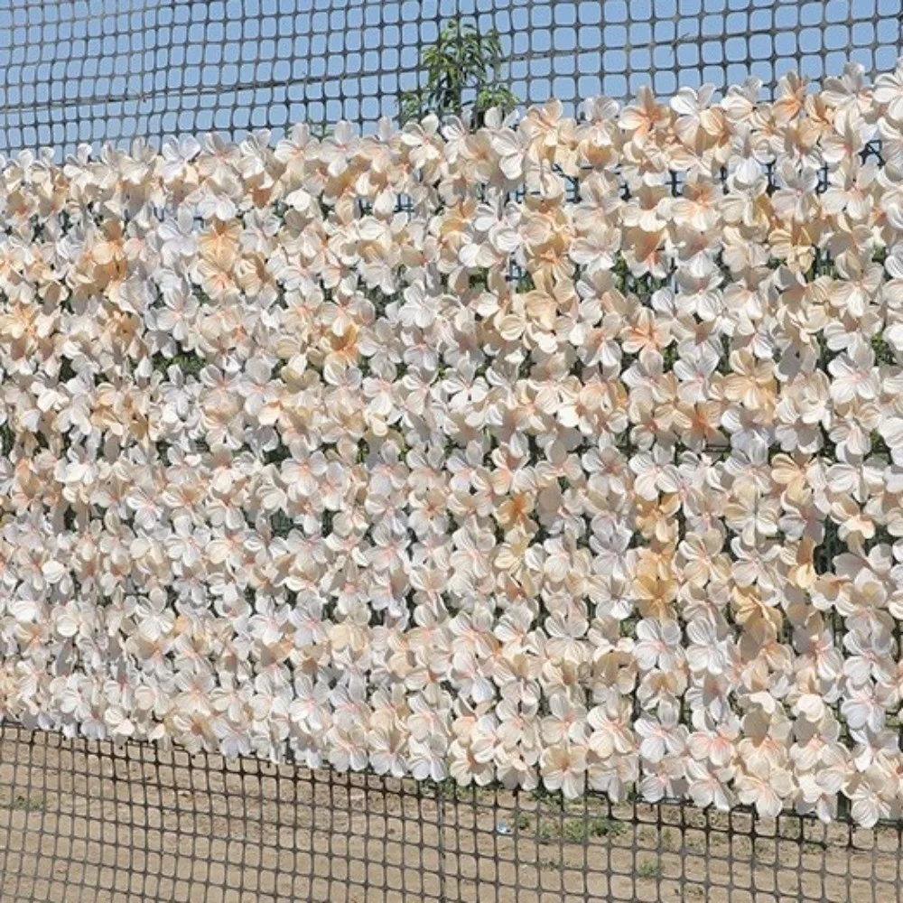 Plastic Artificial Flower Fence Screen Waterproof Removable Garden Hedge Panel Anti Fade Feature UV Protection