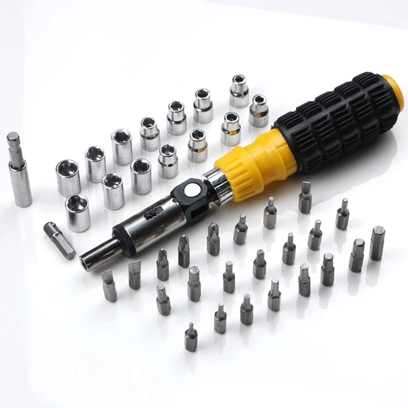 41-Piece Multifunctional Screwdriver Set Tool Screwdriver Socket Wrench Combination Socket Wrench Easy Install Easy To Use