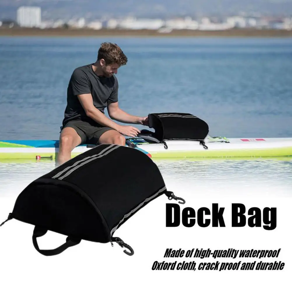 Kayak Paddle Board Deck Bag Waterproof Deck Cover Bag Stand Up Kayak Storage Bags Water Sports Kayak Boat Accessories 39x29x13cm