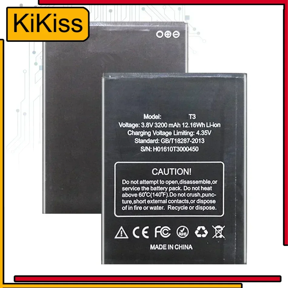 Mobile Phone Replacement Battery 3200mAh For Doogee T3