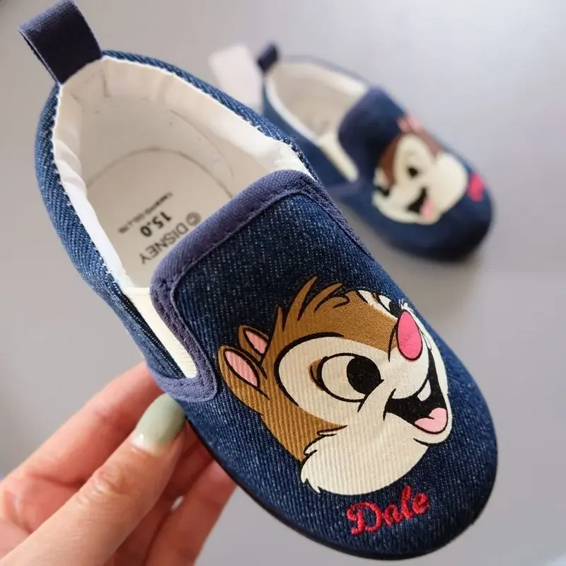 Disney Spring and Autumn children's canvas shoes cartoon frozen single shoes boys and girls kindergarten Casual Shoes