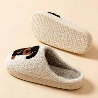 Cartoon Cute and Interesting Dachshund Dog Women Slippers Indoor Warm Comfort Lightweight Bedroom Concise Winter Cotton Shoes - Image 6