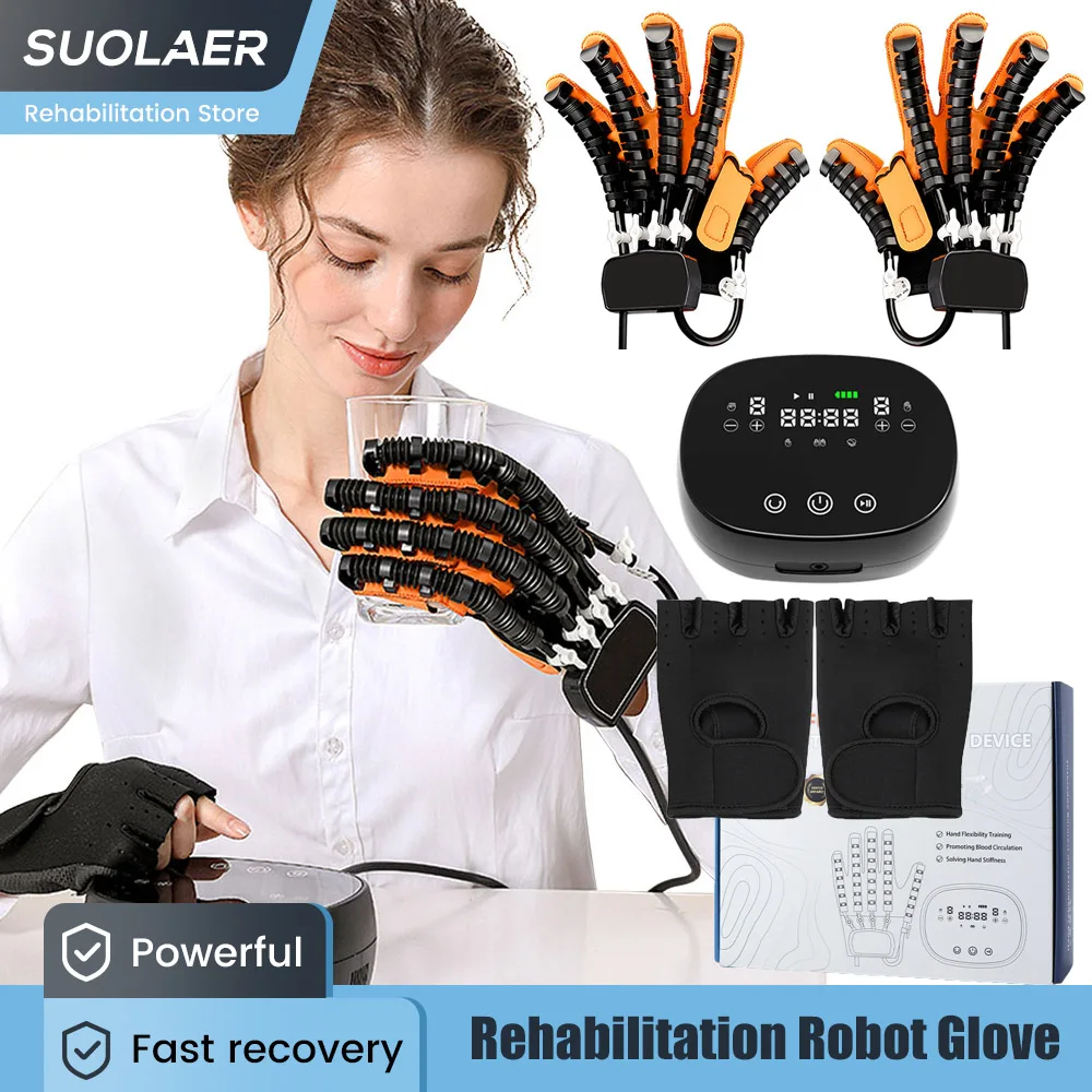 

Hemiplegia Robot Gloves Rehabilitation Exercise Equipment Post Stroke Recovery Glove Finger Hand Function Workout Recovery Tool