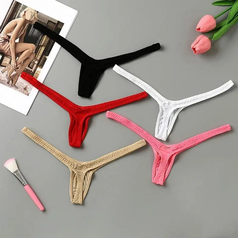 Women Thong Low-Rise G-string Mini Sexy Underwear Micro Bikini Bottom Thongs Female Panty 2026 New