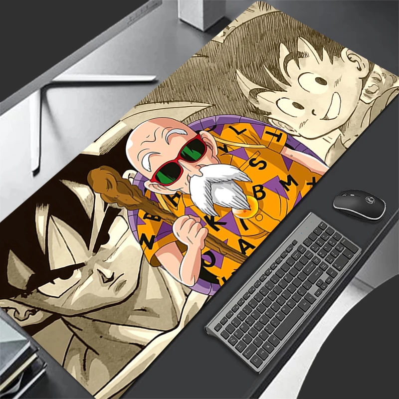 Alfombrilla de ratón DBZ Dragon Ball Master Roshi Gaming XXL Dywan, alfombrilla para teclado de jugador, alfombrilla de escritorio extendida, alfombrilla para ratón para ordenador