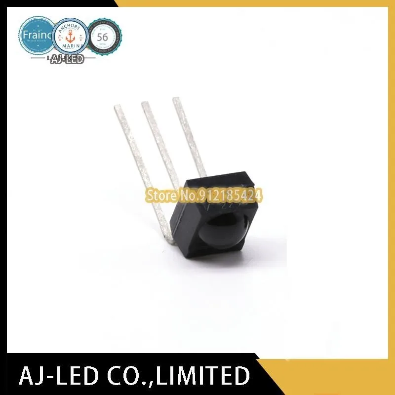 10pcs/lot TSOP2238SB1 Infrared Receiver Receiver Distance 35m Frequency 38KHZ Curved Foot new