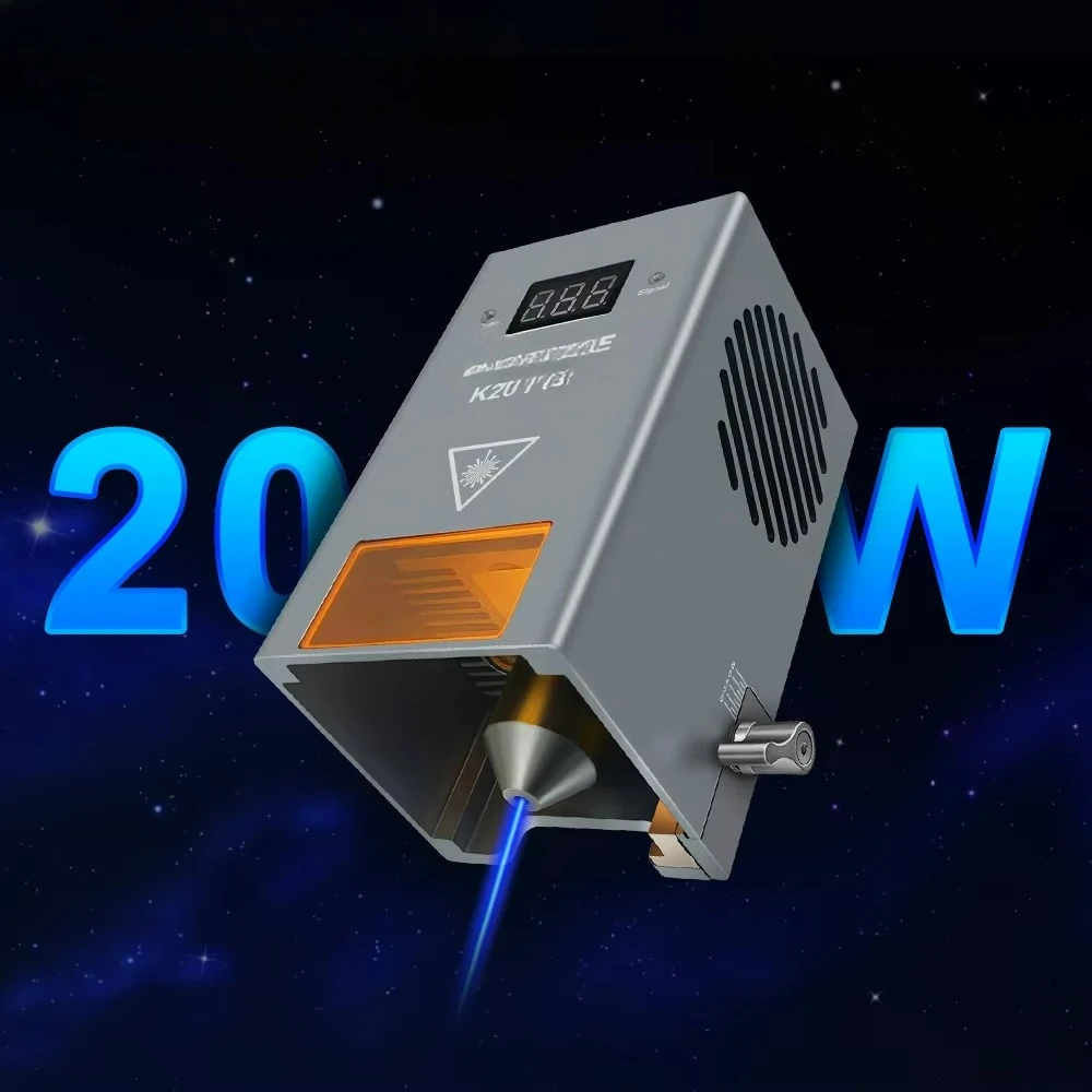 

K20 Fixed Focus 20w Laser Engraving Head 450nm Blue Diode Laser Engraving Machine Module with Built-in Airway