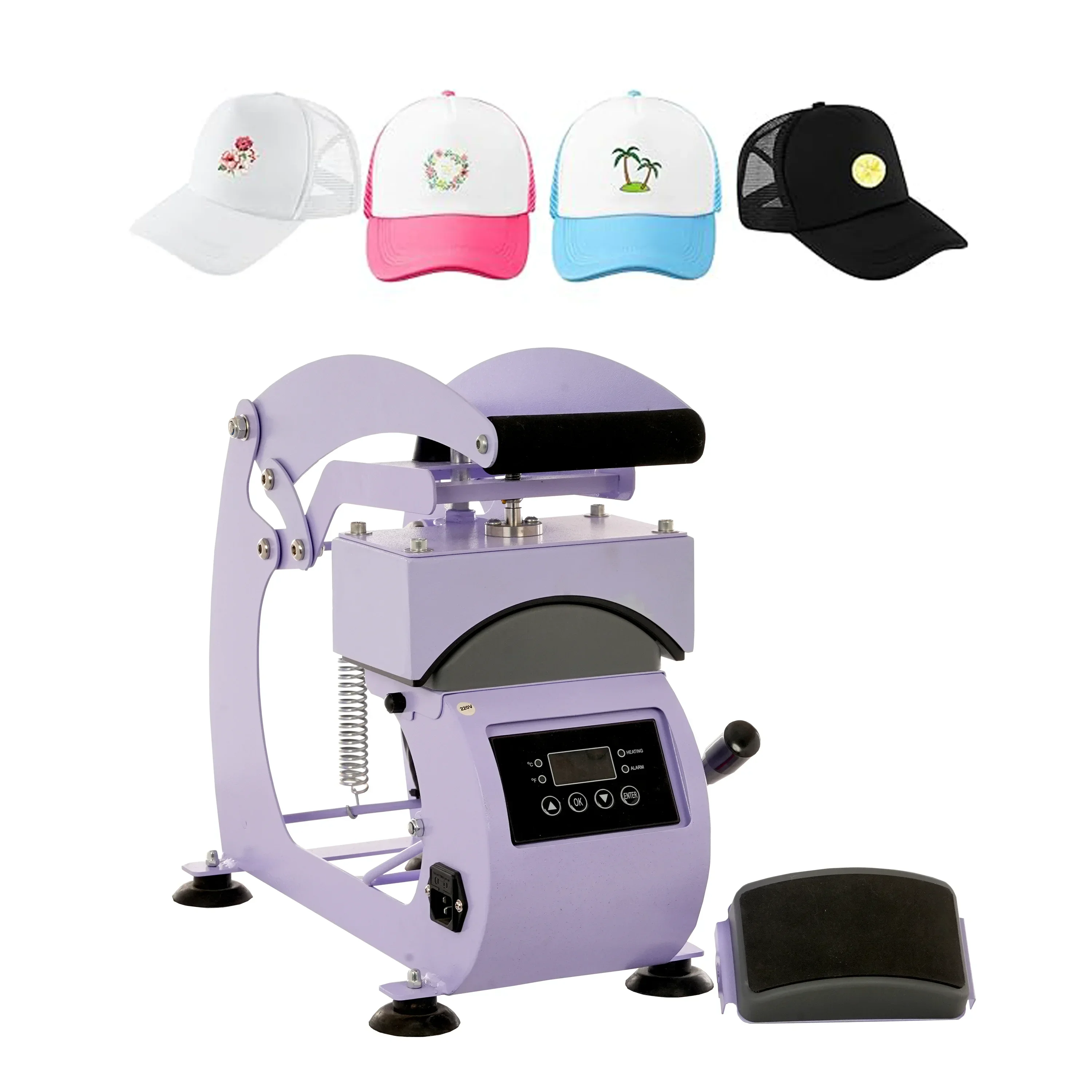 2 in 1 New Manual cap heat press sublimation machines hats heat press sublimation for small transfer cap logo